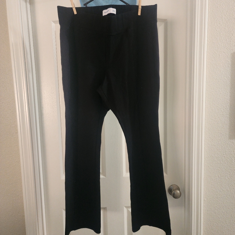 Old Navy Stevie High Rise Stretch Flared Pants Size XL Black